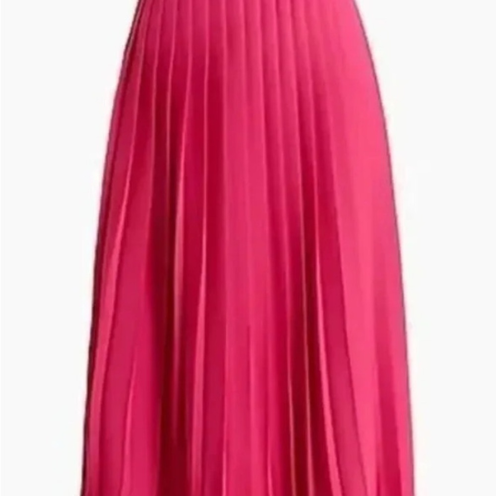 J. Crew Fuchsia Pleated Skirt